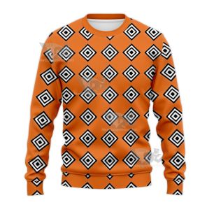One Piece Jinbei Orange Outfit Sweatshirt