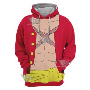 One Piece Monkey D Luffy Cosplay Hoodie