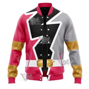Power Rangers Dino Fury Pink Ranger Varsity Jacket