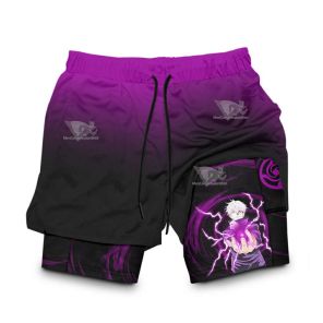 Purple Hollow Gojo Compression Shorts