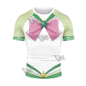 Sailor Moon Eternal 2 Makoto Kino Sailor Jupiter Short Sleeve Compression Shirt