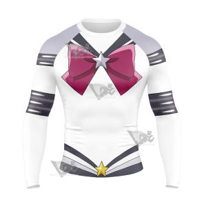 Sailor Moon Eternal 2 Meiou Setsuna Sailor Pluto Long Sleeve Compression Shirt