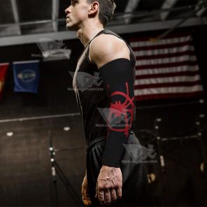 Spider In The Galaxy Black Compression Arm Sleeve