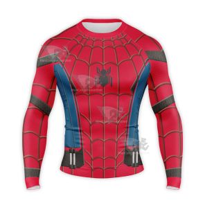 Parker Homecoming Red Suit Long Sleeve Compression Shirt