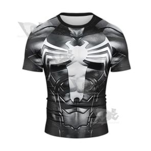 Parker 2 Venom Black Jumpsuit Rash Guard Compression Shirt