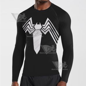 Spiderman Black Long Sleeve Compression Shirt
