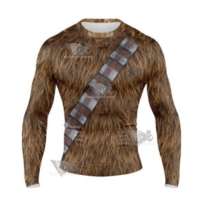 Star War Chewbacca Long Sleeve Compression Shirt