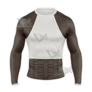 Star Wars Ben Solo Coat Brown Long Sleeve Compression Shirt