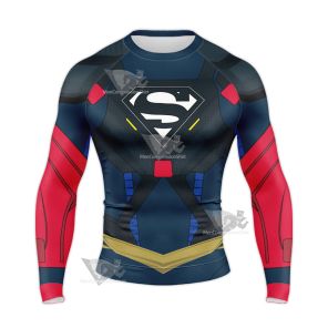 Supergirl Season 5 Kara Zor El Long Sleeve Compression Shirt