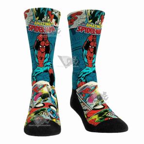 Superhero Parker Comic Pattern Men Tight Socks