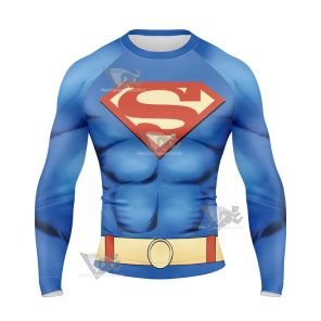 Superman 2023 Clark Kent Long Sleeve Compression Shirt