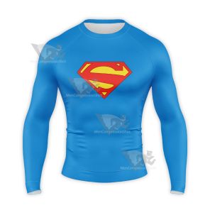Superman Badge 2011 Long Sleeve Compression Shirt
