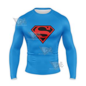 Superman Black Badge 2001 Long Sleeve Compression Shirt