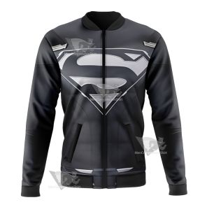 Superman Clark Black Jumpsuit Bomber Jacket