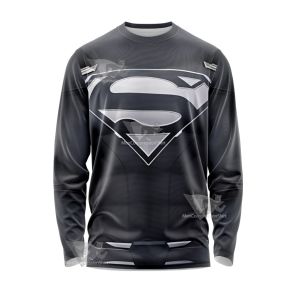Superman Clark Black Jumpsuit Long Sleeve Shirt