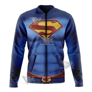 Superman Clark Lois Blue Bomber Jacket