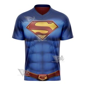 Superman Clark Lois Blue Football Jersey