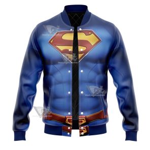 Superman Clark Lois Blue Varsity Jacket