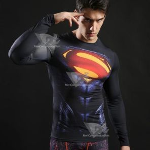 Superman Evil Compression Long Sleeve Rashguard