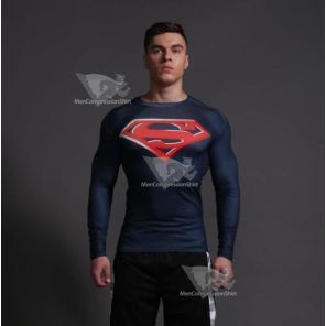Superman Forever Compression Long Sleeve Rashguard