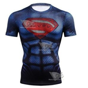 Superman Kingdom Come Compression Short Sleeve Rashguard