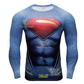 Superman Last Stand On Krypton Compression Long Sleeve Rashguard