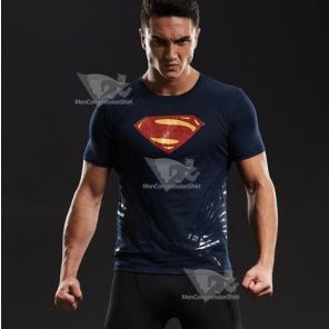 Superman Man Of Tomorrow Short Sleeve Compression Rashguard