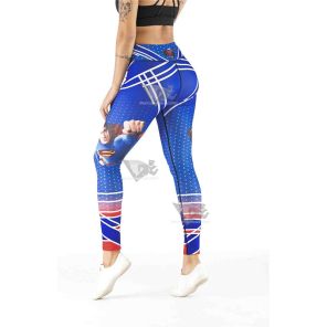 Superman Red White And Blue Leggings