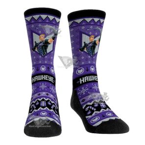 Tacky Hawkeye Purple Men Tight Socks