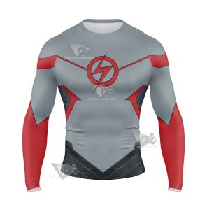 The Flash Wallace R West Burst Long Sleeve Compression Shirt