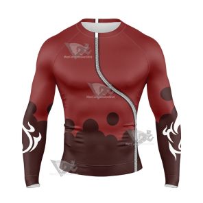 The King Of Fighters Kof Ash Crimson Long Sleeve Compression Shirt