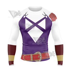 The King Of Fighters Kof Xv B Jenet Long Sleeve Compression Shirt