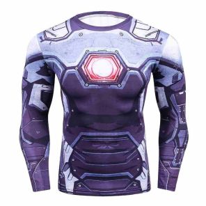 Tony Stark Long Sleeve Compression Shirts