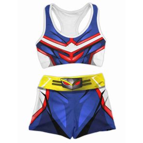 Ua High All Might Women Compression Active Wear Set
