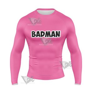 Vegeta Badman Pink Dragon Ball Z Long Sleeve Compression Shirt