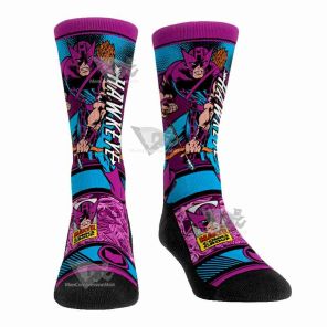 Vintage Sideplot Purple Hawkeye Men Tight Socks