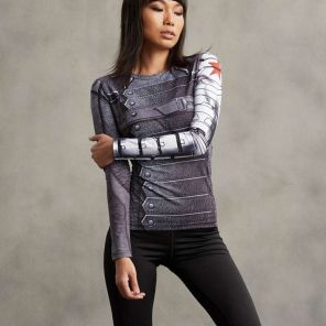 Winter Soldier Long Sleeve Compression Shirt For Women