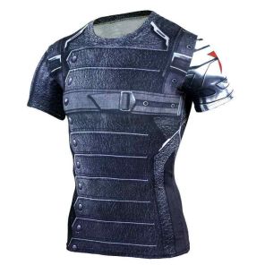 Winter Soldier Short Sleeve Compression Shirt For Men