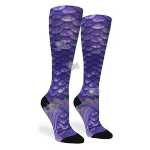 Women Compression Socks Active Mermaid Purple