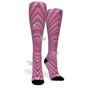 Women Compression Socks Never Quit Pink