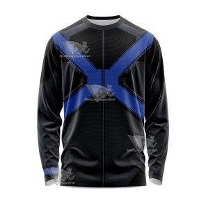 X Men Blue Polaris Long Sleeve Shirt