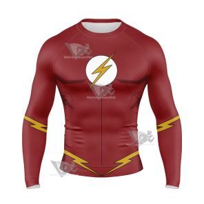 Young Justice Barry Allen Long Sleeve Compression Shirt