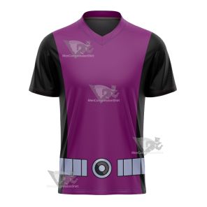 Young Justice Beast Boy Purple And Black Cosplay Football Jersey