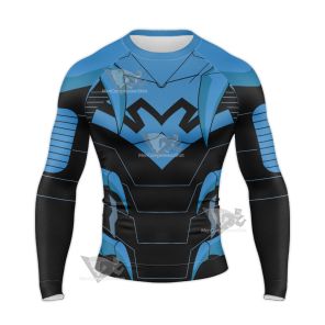 Young Justice Blue Beetle Long Sleeve Compression Shirt