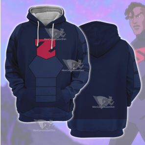Young Justice Lor Zod Blue Cosplay Hoodie
