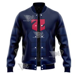 Young Justice Lor Zod Blue Cosplay Varsity Jacket