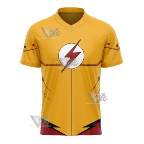 Young Justice The Flash Wally West Football Jersey