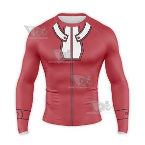 Yu Gi Oh Gx Yuuki Juudai Red Cosplay Long Sleeve Compression Shirt