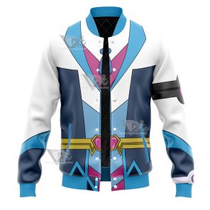 Yu Gi Oh Vrains Blue Maiden Aoi Zaizen Varsity Jacket