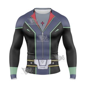 Yu Gi Oh Yugioh Arc V Kite Tenjo Long Sleeve Compression Shirt
